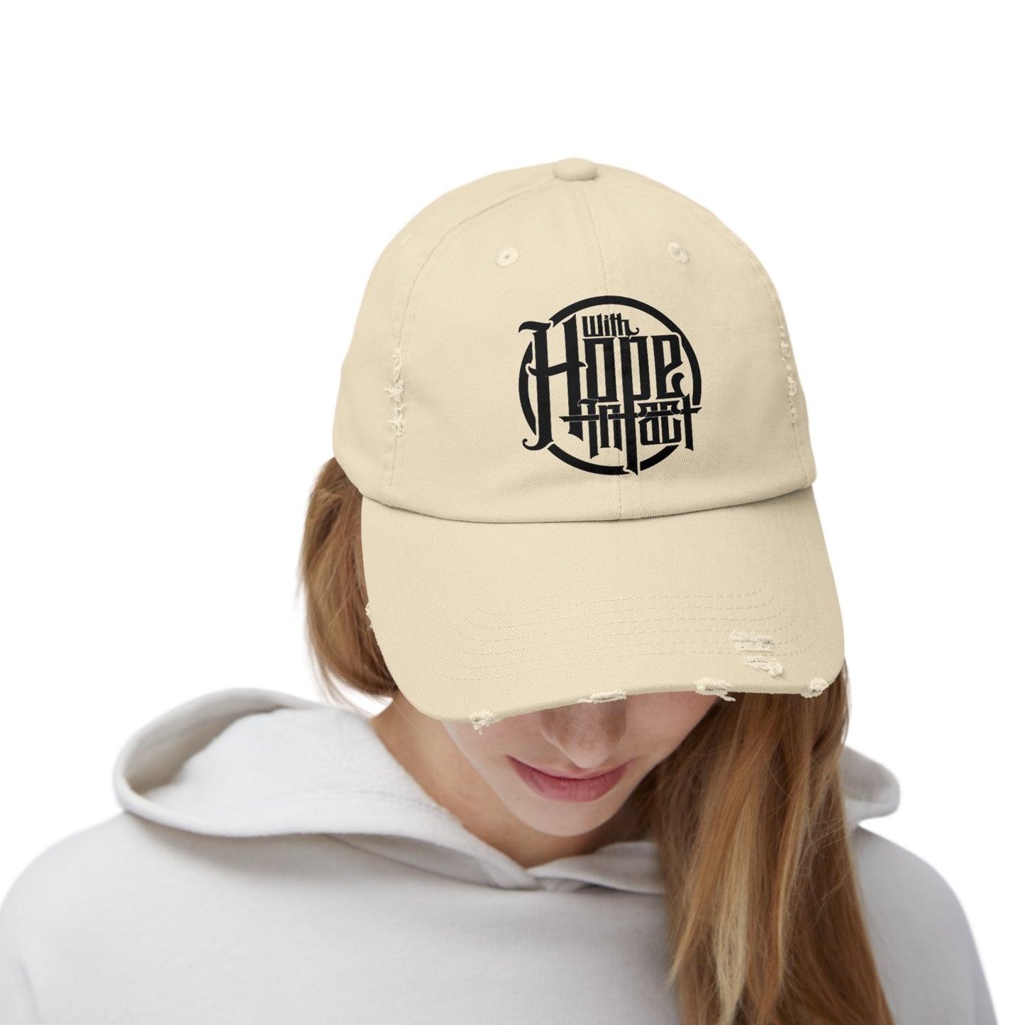 With Hope Intact Distressed Dad Hat